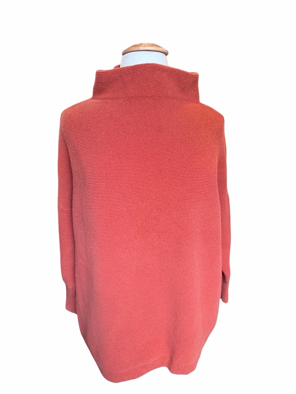 Free People Orange Cowl Neck Sweater - Fall Warm